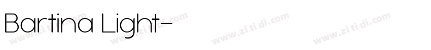 Bartina Light字体转换